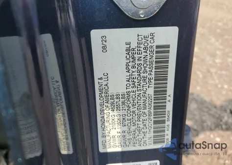 2023 Honda Accord Touring Hybrid z USA, uszkodzony, nr VIN 1HGCY2F89PA062257